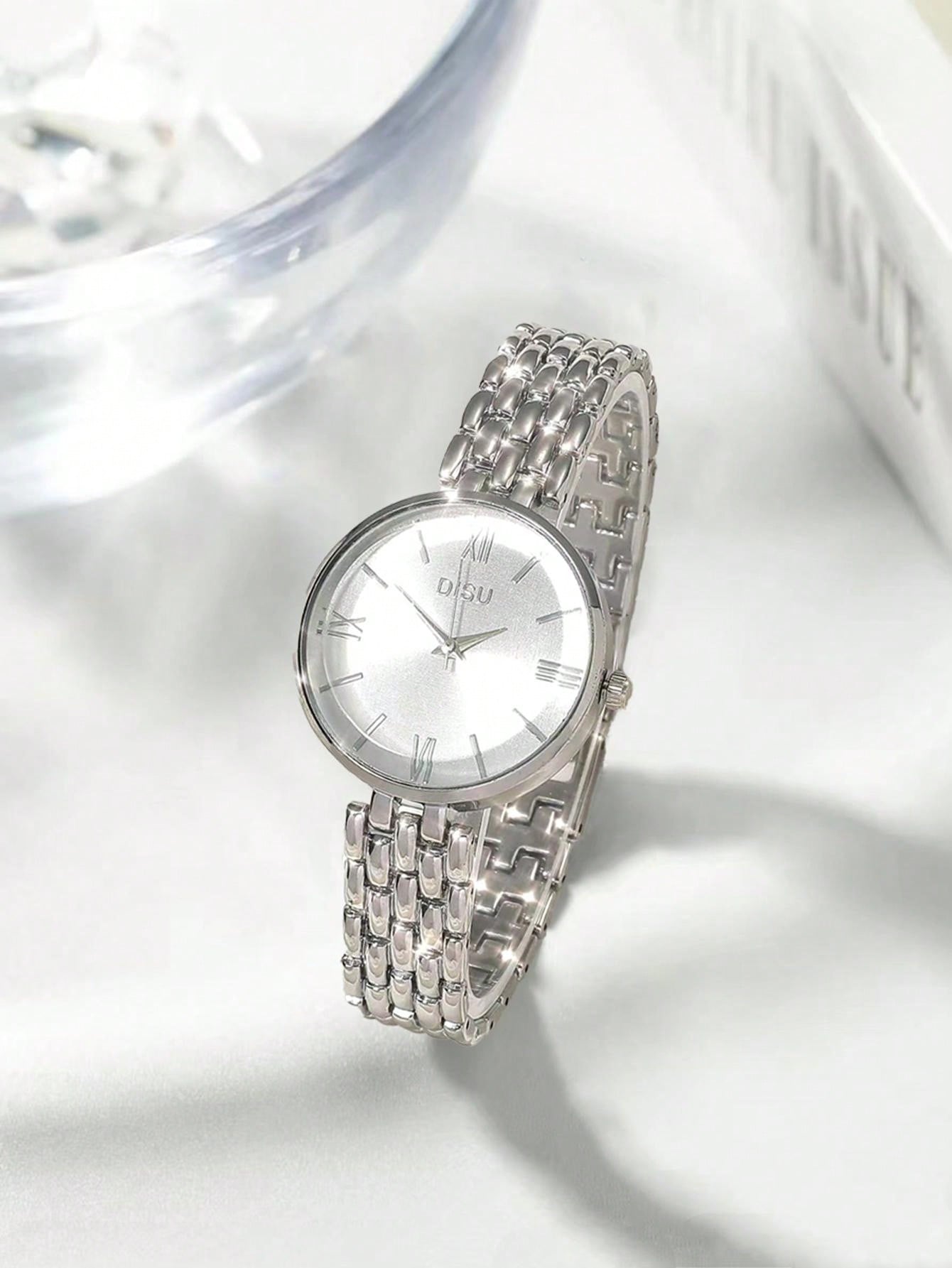 Shein 1Pc Fashionable Simple And Classic Ladies Quartz Watch Bracel shein-1pc-fashionable-simple-and-classic-ladies-quartz-watch-bracel