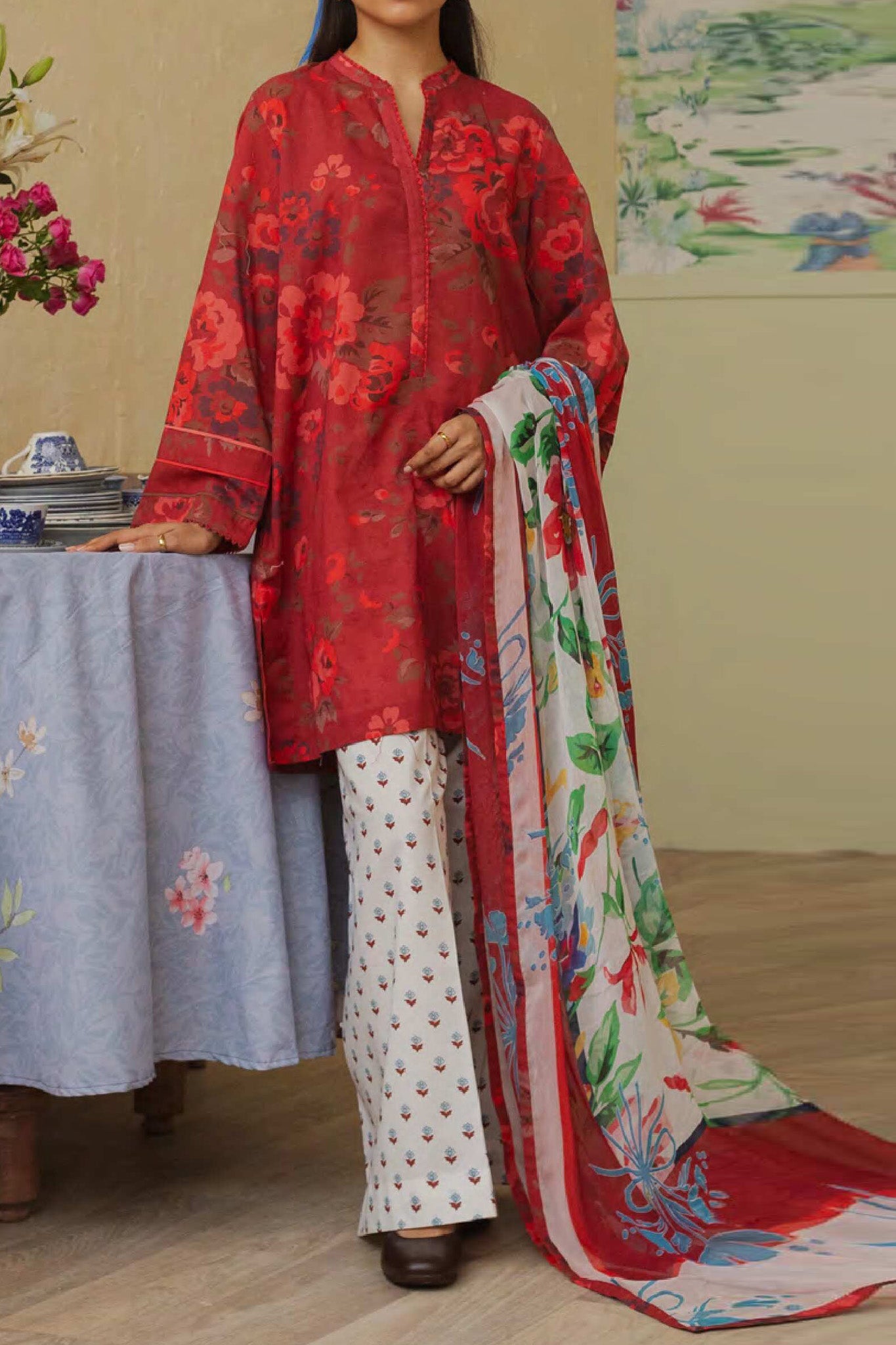 Coco by Zara Shah Jahan Embroidered Lawn Suits Unstitched 3 Piece CZS25EE D-07 Lumen - Summer Collection