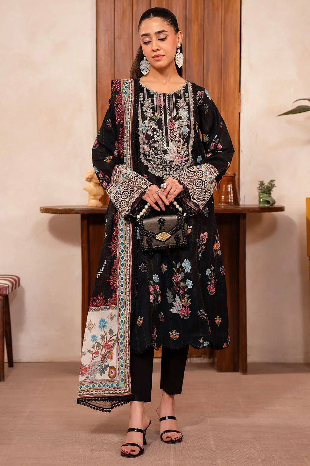 Zync by Florent Untitched Lawn Embroidered 3 Piece Suit FL26UZ FZ-5A - Summer Collection