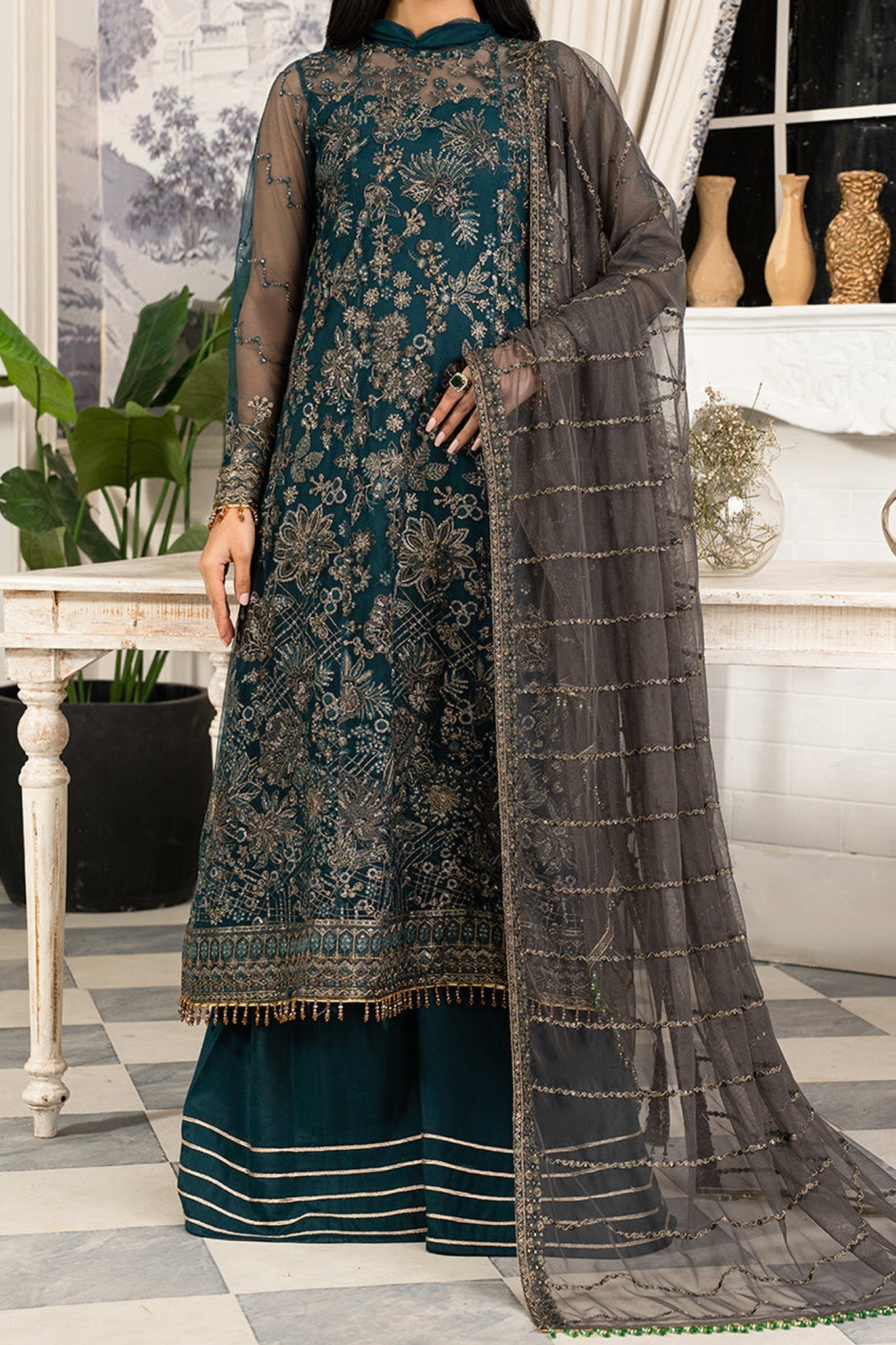 Tabeer By Zarif Unstitched  The Silk Edit Collection'2026 (ZE-TS-01 Malika)