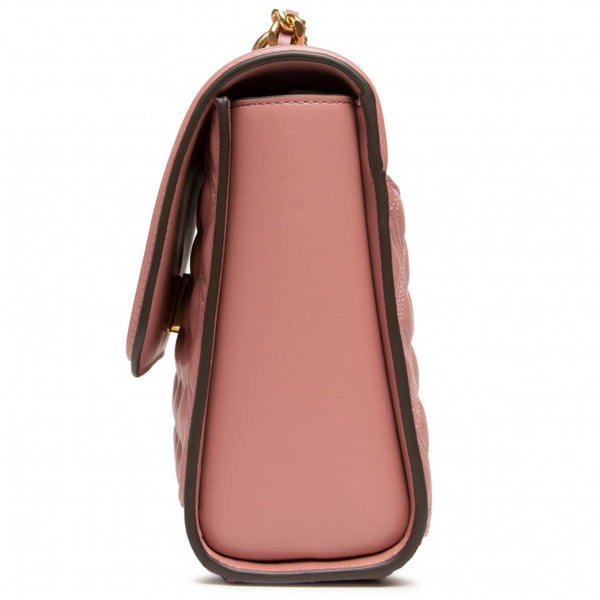 248 TORY BURCH (NEW) Small Fleming Convertible Shoulder Bag PINK MAGNOLIA