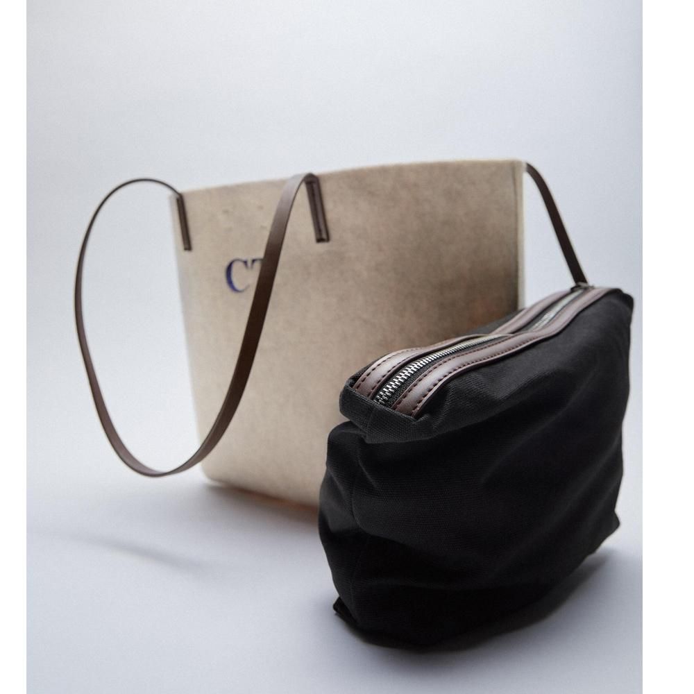 Zara- FELT TOTE BAG – Bagallery