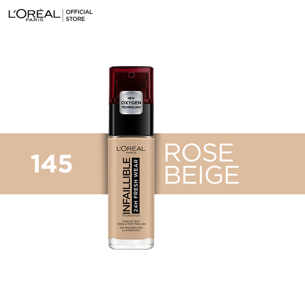 Loreal L'Oreal Infallible 24H Matte Foundation 35 ml-145 ROSE BEIGE