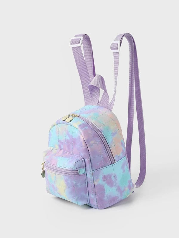 cute mini tie dye backpacks Shein Classic mini tie-dye backpack with label detail – Bagallery