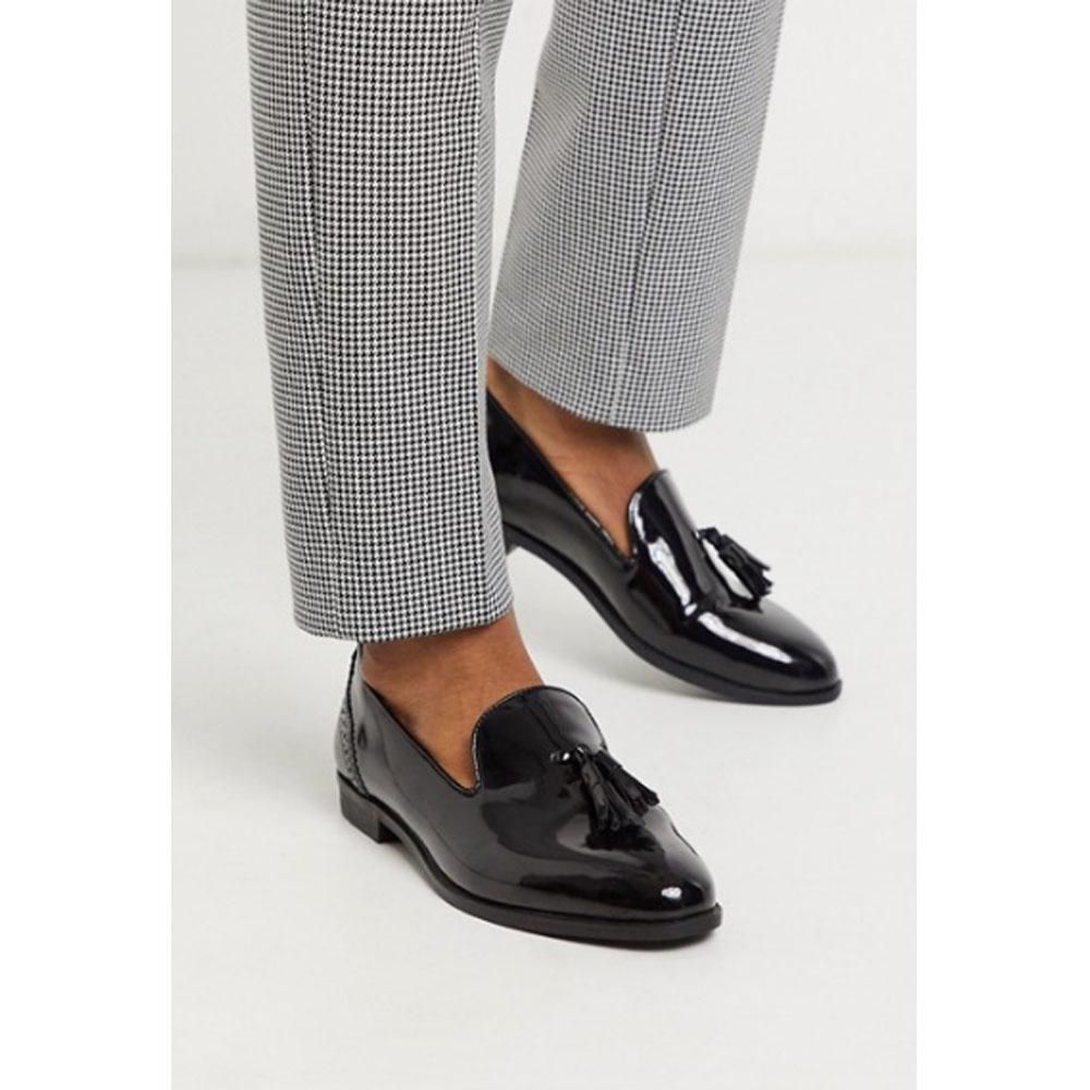 Asos Black Loafer With Bow Asos- House Of Hounds Arrow Tassel