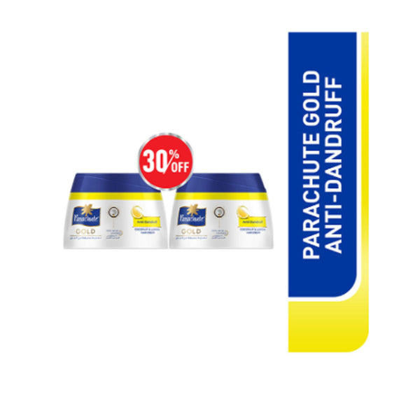 Parachute Anti Dandruff Coconut And Lemon Hair Cream, 140 Ml Pack Of