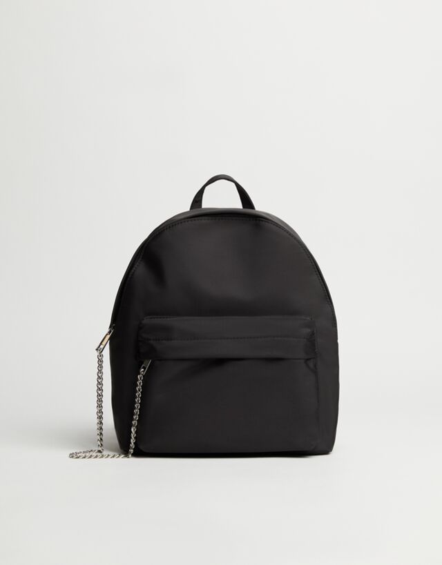 bershka leather backpack Bershka- Recycled Fabric Pocket Backpack – Bagallery