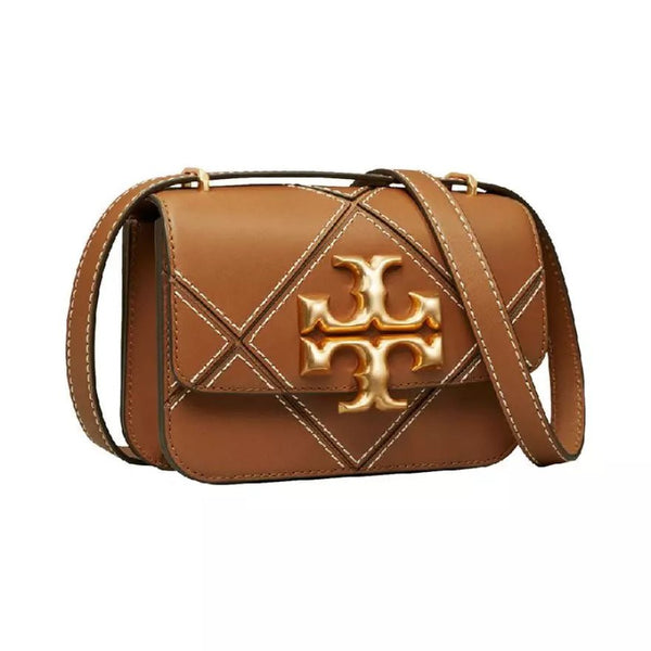 Tory Burch, Bags, Tory Burch Classic Cuoio Quilted Vachetta Leather Eleanor  Bag