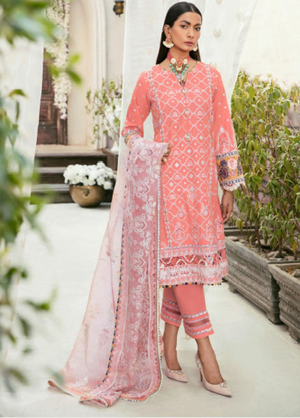 Fuchsia by Baroque Embroidered Lawn Unstitched 3 Piece Suit FC19L