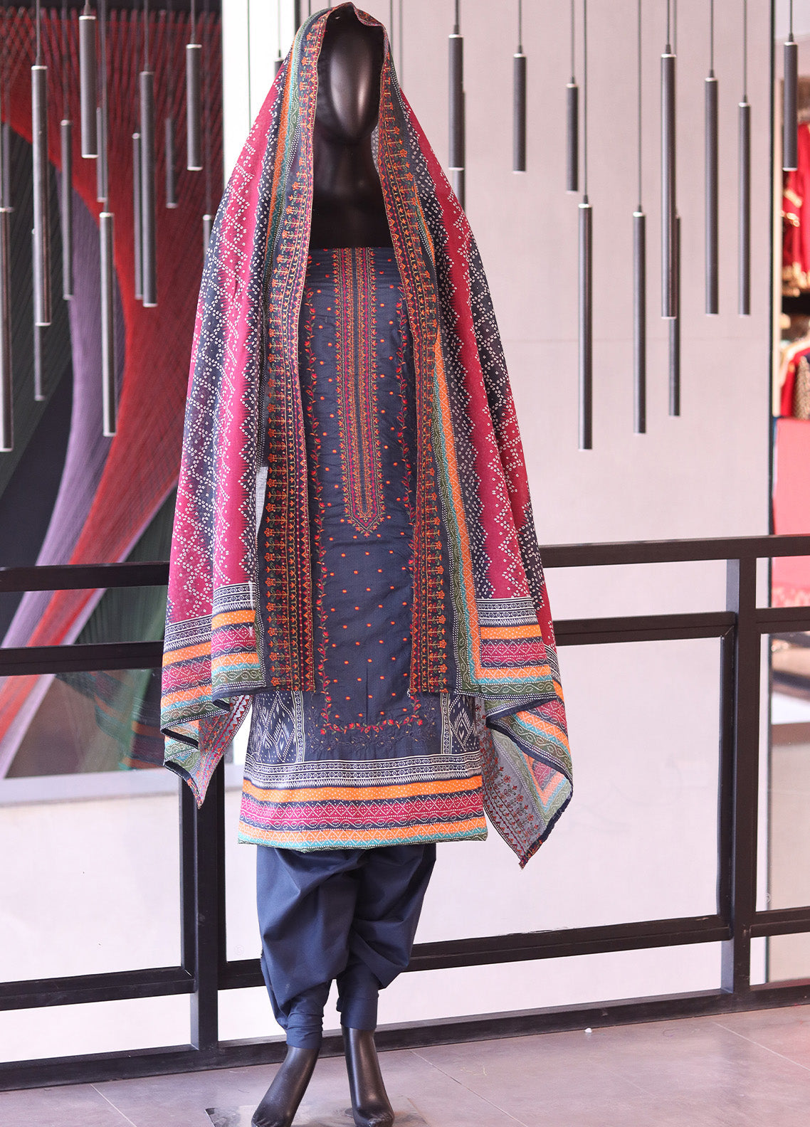 Suroor by Bin Ilyas RTW Embroidered Jacquard Lawn 3 Piece Suit BI26PSL 243B - Festive Collection