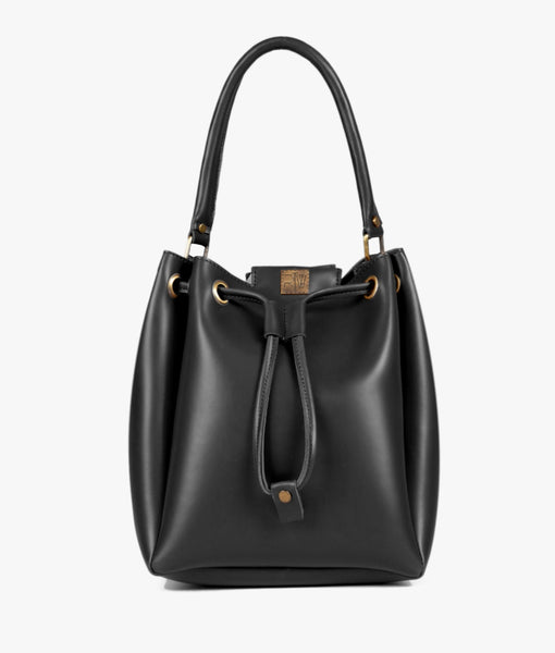 RTW Black Drawstring Bucket Bag Bagallery