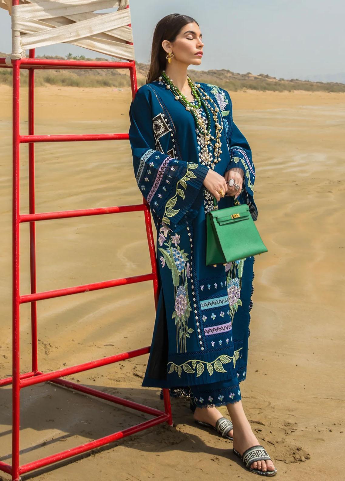 The Girl Store Pret Casual Lawn 3 Piece Suit Crimson