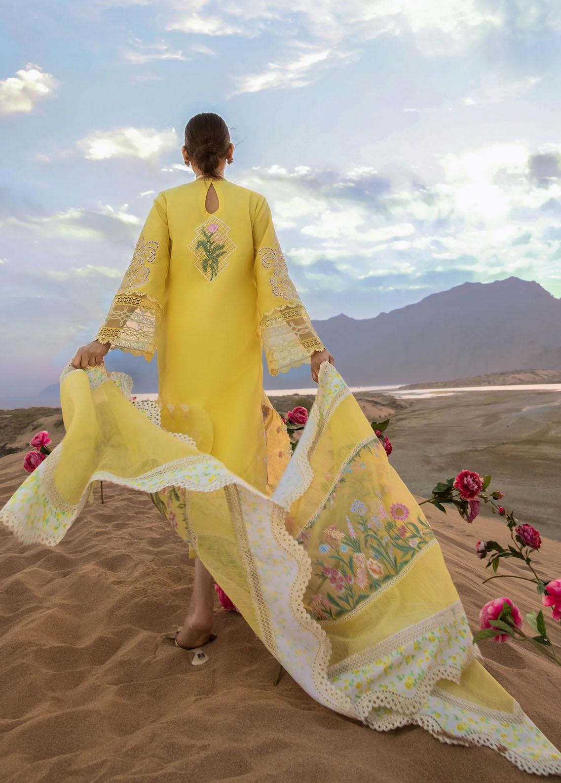 Zync by Florent Untitched Lawn Embroidered 3 Piece Suit FL26UZ FZ-7B - Summer Collection
