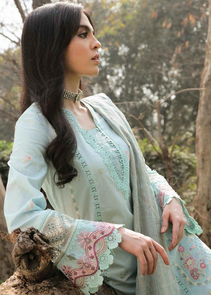 Qalamkar Embroidered Lawn Suits Unstitched 3 Piece QLM24Q JK-01 Eulalia - Summer Collection
