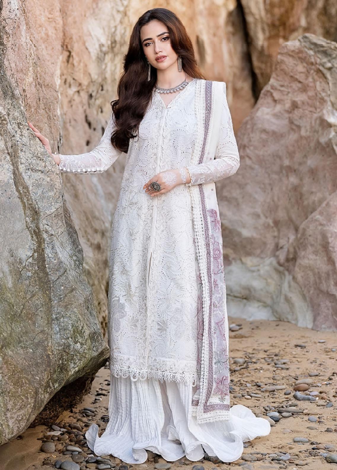 Shahkaar By Jazmin Embroidered Lawn Suits Unstitched 3 Piece JZ22S D7 Banafshi - Spring / Summer Collection main image 1