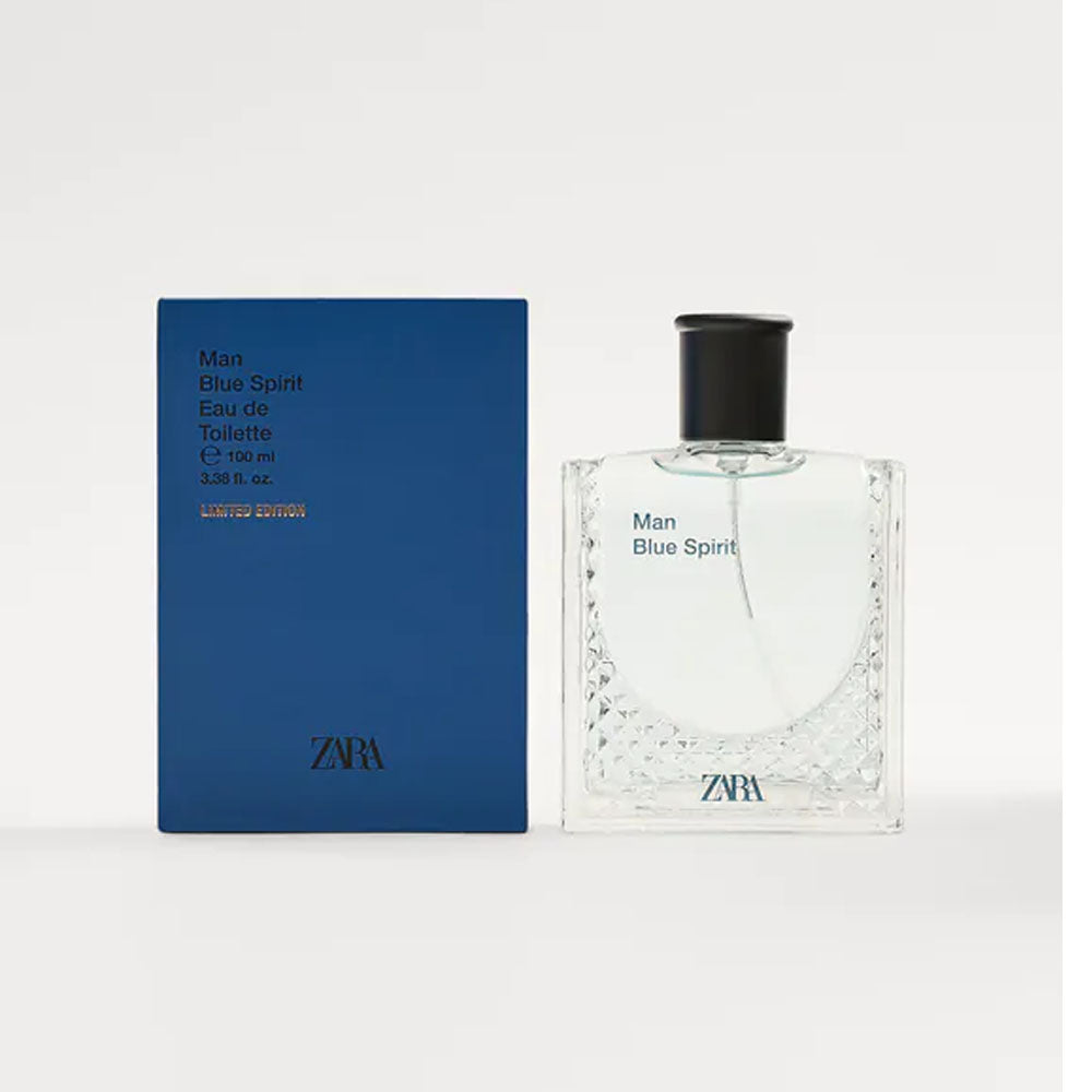 Zara- Man Blue Spirit Edt, 100 Ml Limited Edition, Oz
