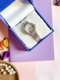 The Original - Ladies/Women Watch Premium Wrist Watches 1-Sliver Dial Gift Set Box