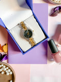 The Original - Ladies/Women Premium Wrist Watches 2-Black Dial with Gift Set Box