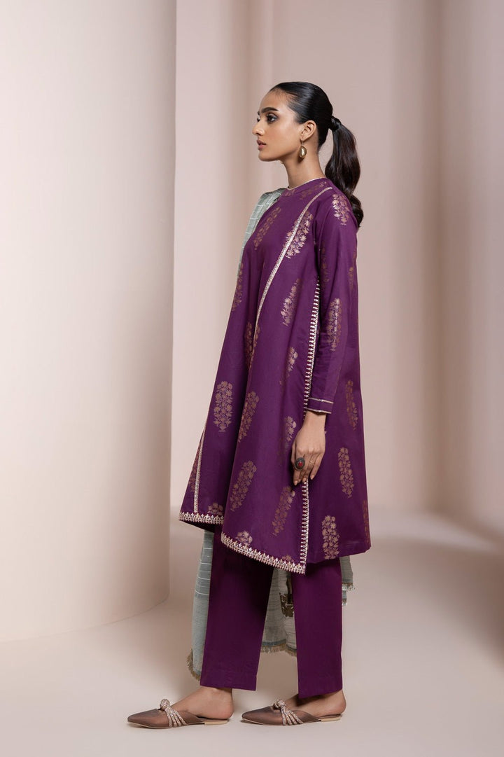 Sapphire- Embroidered Jacquard Suit