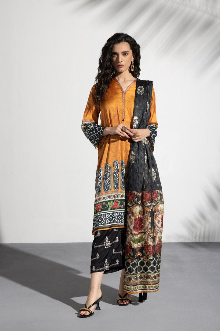 Sapphire Printed Silk Suit