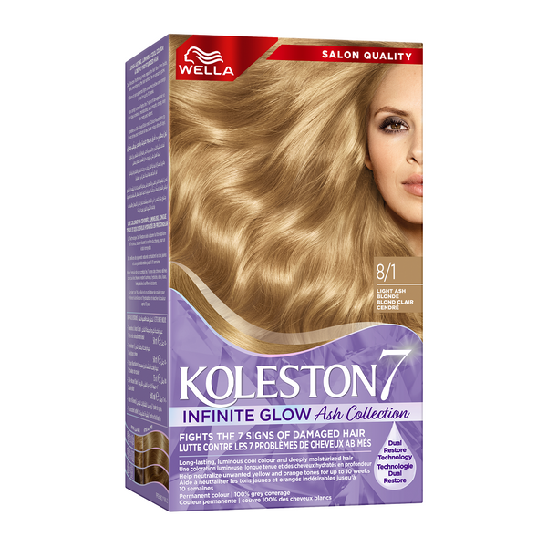 Wella- Koleston Kit 8 1 Light Ash Blond Menap