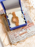 The Original - Ladies/Women Premium watch Wrist Watches 3-RoseGold Dial Gift Set Box