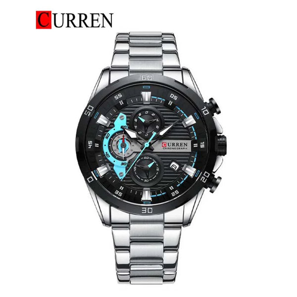 CURREN -  Original Brand Stainless Steel Band Wrist Watch For Men-8402-01