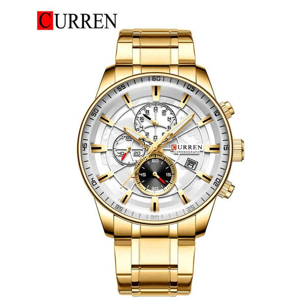 CURREN -  Original Brand Stainless Steel Band Wrist Watch For Men-8362-01