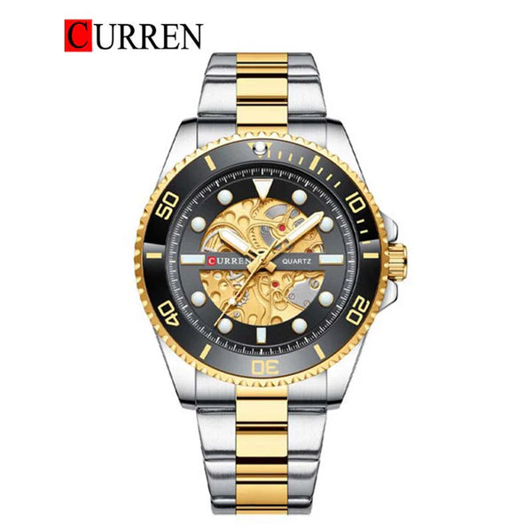 CURREN -  Original Brand Stainless Steel Band Wrist Watch For Men-8412-01