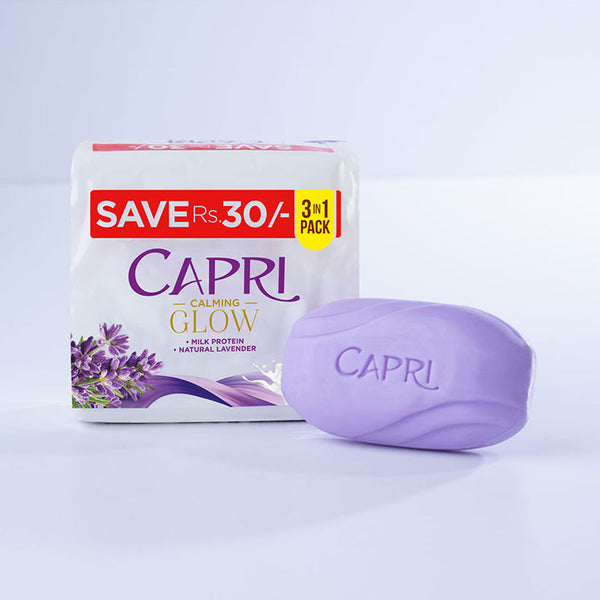 Capri Calming Glow Purple Soap - 150GM - Pack Of 3