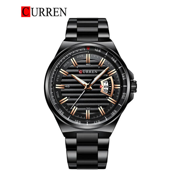 CURREN -  Original Brand Stainless Steel Band Wrist Watch For Men-8375-01