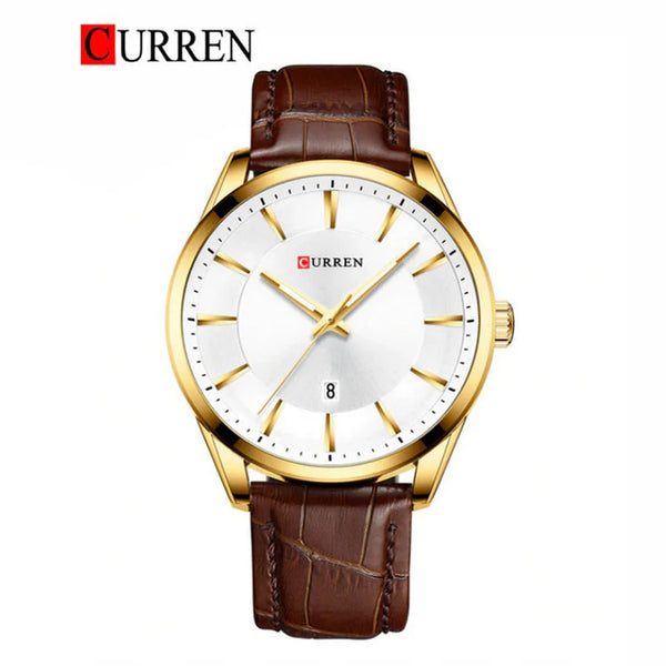 CURREN -  Original Brand Leather Straps Wrist Watch For Men-8365-01