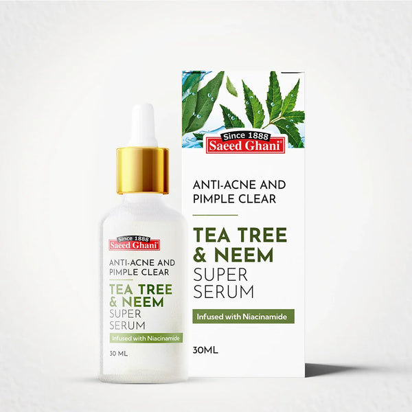 Saeed Ghani - Tea Tree & Neem Anti-Acne and Pimple Clear Super Serum - 30ml