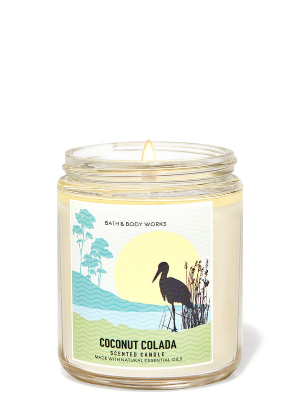 Bath & Body Works Coconut Colada Single Wick Candles 198g