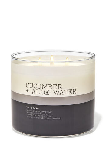 Bath & Body Works - Cucumber & Aloe Water 3 Wick Candles 414gms