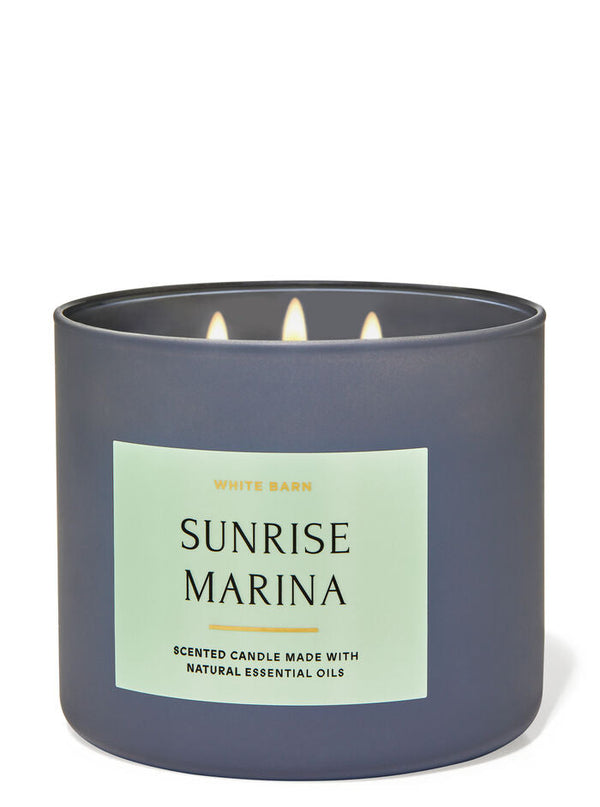 Bath & Body Works - Sunrise Marina 3 Wick Candles 414gms