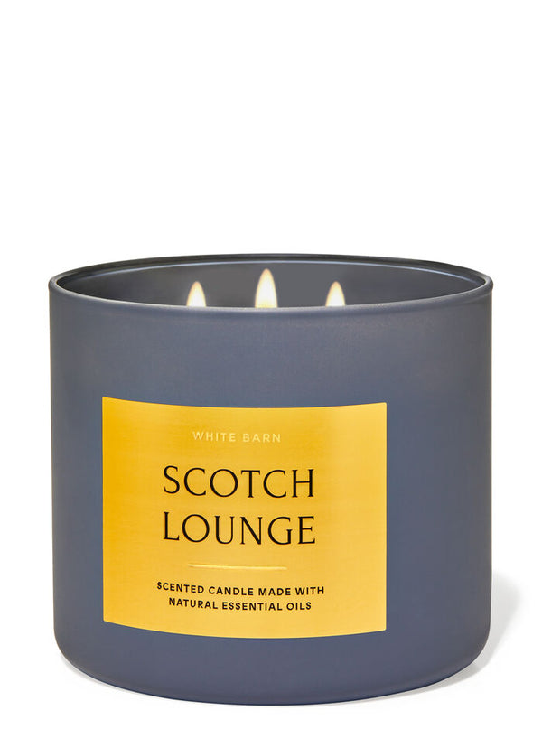 Bath & Body Works - Scotch Lounge 3 Wick Candles 414gms