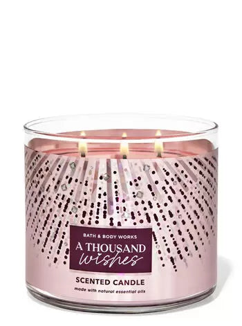 Bath & Body Works - A Thousand Wishes 3 Wick Candles 414gms