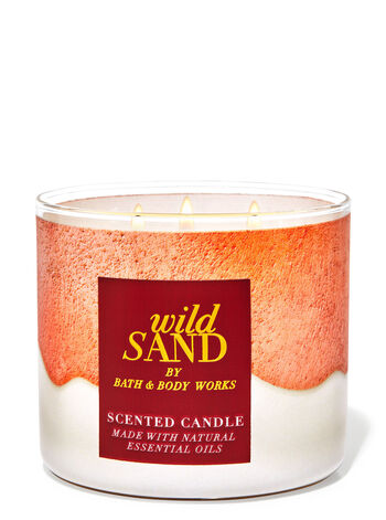 Bath & Body Works - Wild Sands 3 Wick Candles 414gms