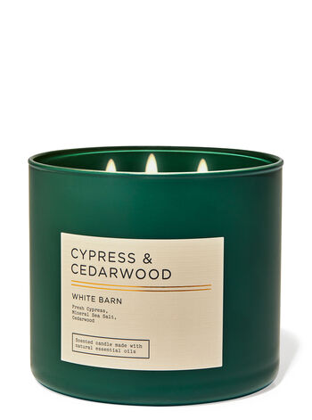 Bath & Body Works - Cypress & Cedarwood 3 Wick Candles 414gms