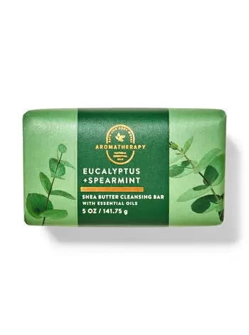 Bath & Body Works - Euclyotus Spearmint Shea Butter Cleansing Bars 141.75gms