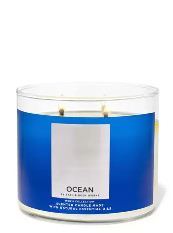 Bath & Body Works - Ocean 3 Wick Candles 414gms