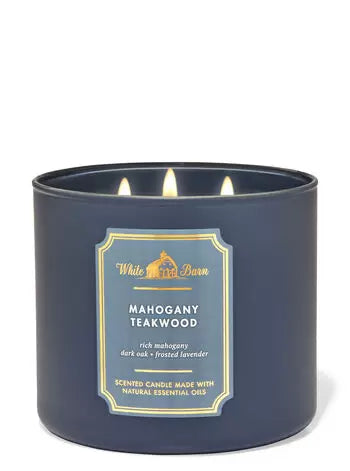 Bath & Body Works - Mahagony teakwood 3 Wick Candles 414gms