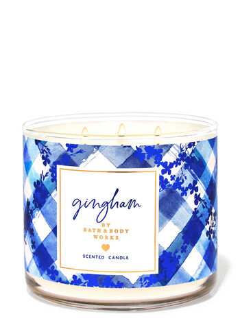 Bath & Body Works - Gingham 3 Wick Candles 414gms