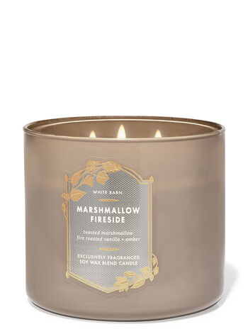 Bath & Body Works - Marshmallow Fireside 3 Wick Candles 414gms