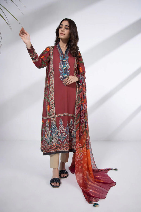 Sapphire - 1 Piece - Embroidered Lawn Shirt