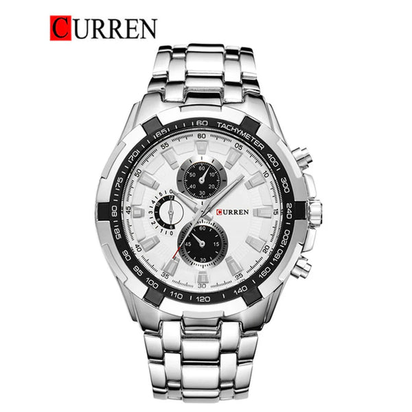 CURREN -  Original Brand Stainless Steel Band Wrist Watch For Men-8023-02