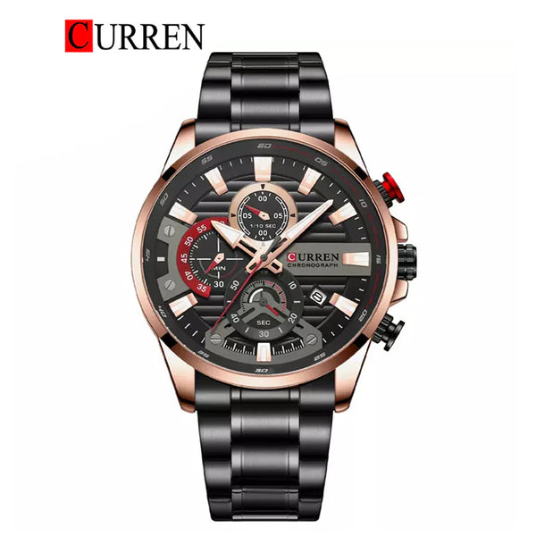 CURREN -  Original Brand Stainless Steel Band Wrist Watch For Men-8415-02