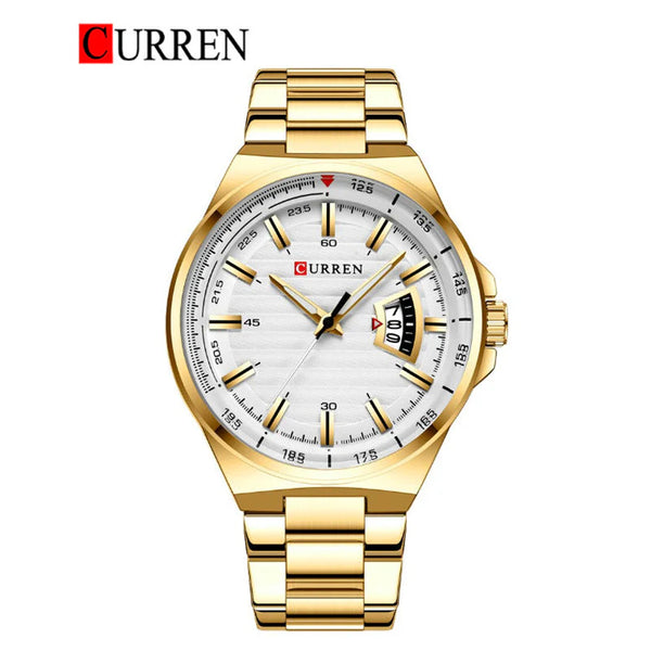 CURREN -  Original Brand Stainless Steel Band Wrist Watch For Men-8375-03