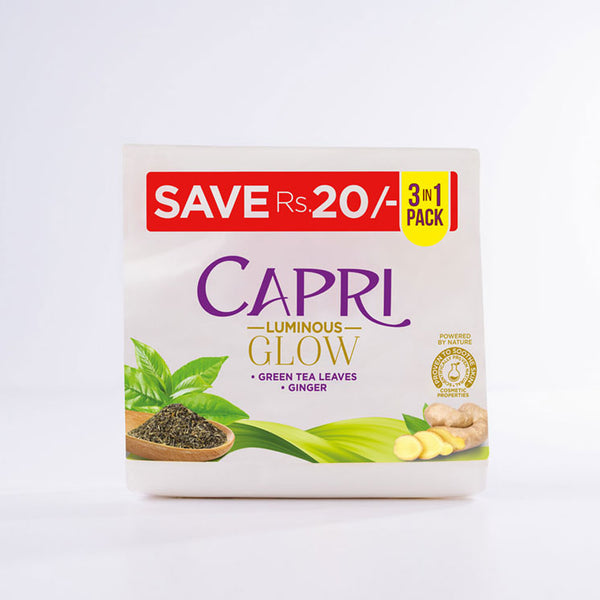 Capri Pack Of 3 Luminous Glow Soap - Bundle - 120GM